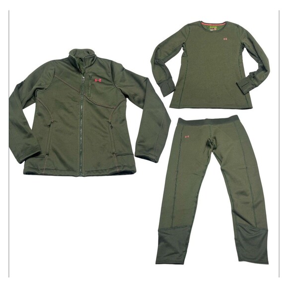 Women’s Under Armour Scent Control Hunting Jacket, Shirt, Pants Set - Picture 1 of 15
